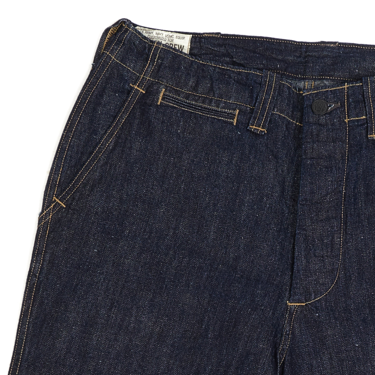 Freewheelers & Co USMC M-1942 9.5oz Regular Straight Denim Trouser - One Wash