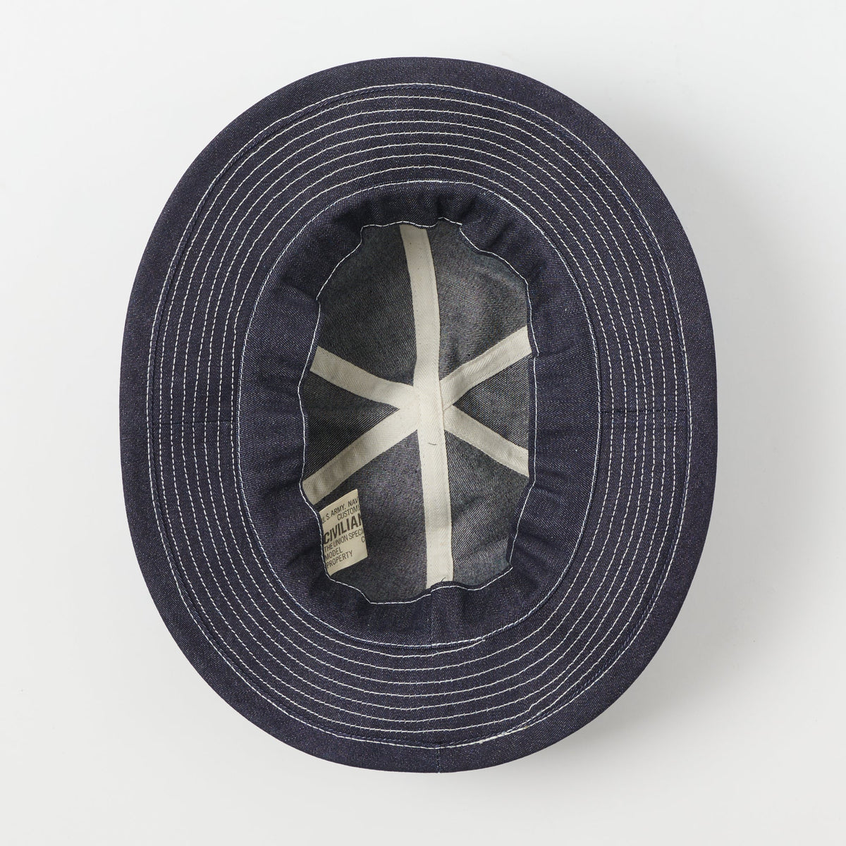 Freewheelers & Co U.S. Army 10oz Field Hat - Indigo Denim