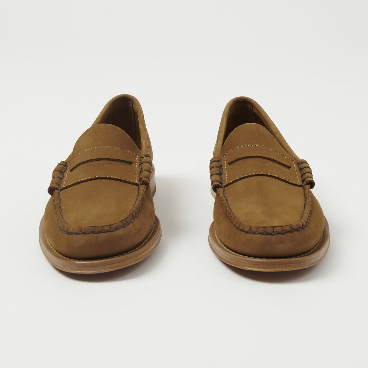 G.H. Bass & Co. Weejun Larson Moc Penny Loafer - Tan Nubuck