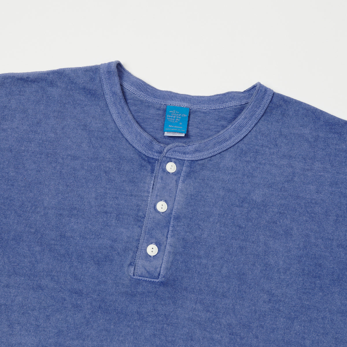 Good On Long Sleeve Henley - Lt Purple