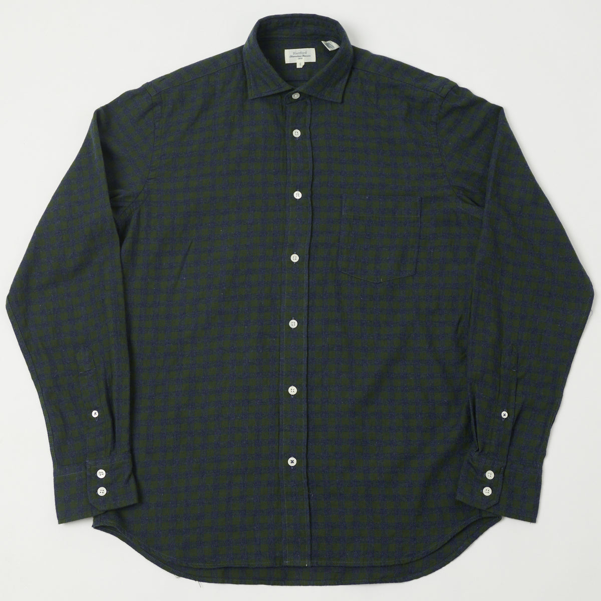 Hartford 'Paul' Gingham Shirt - Green