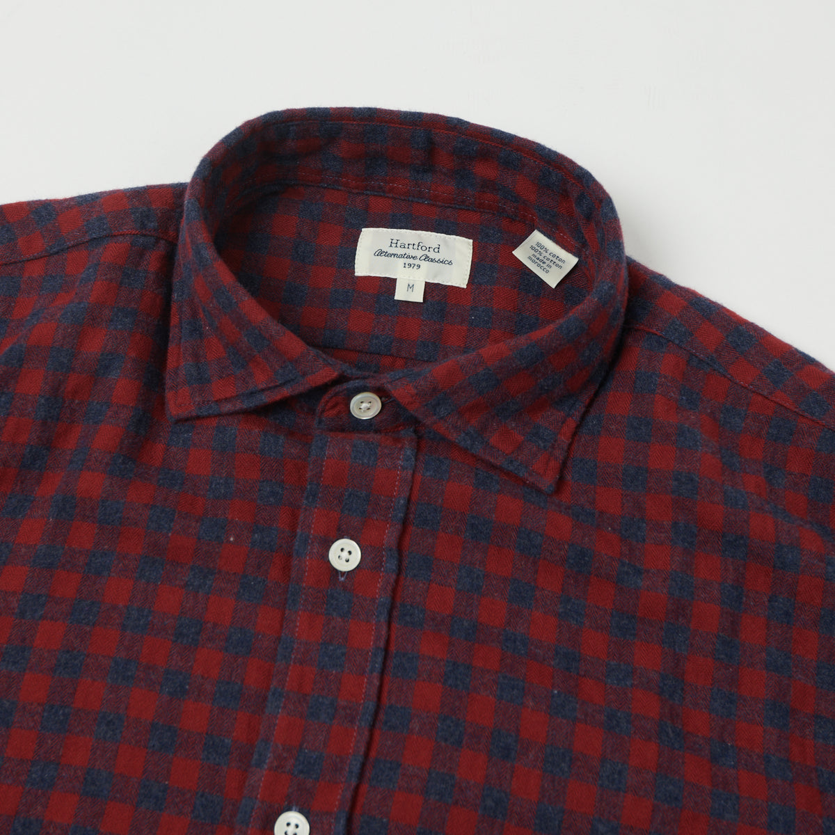 Hartford 'Paul' Gingham Shirt - Red
