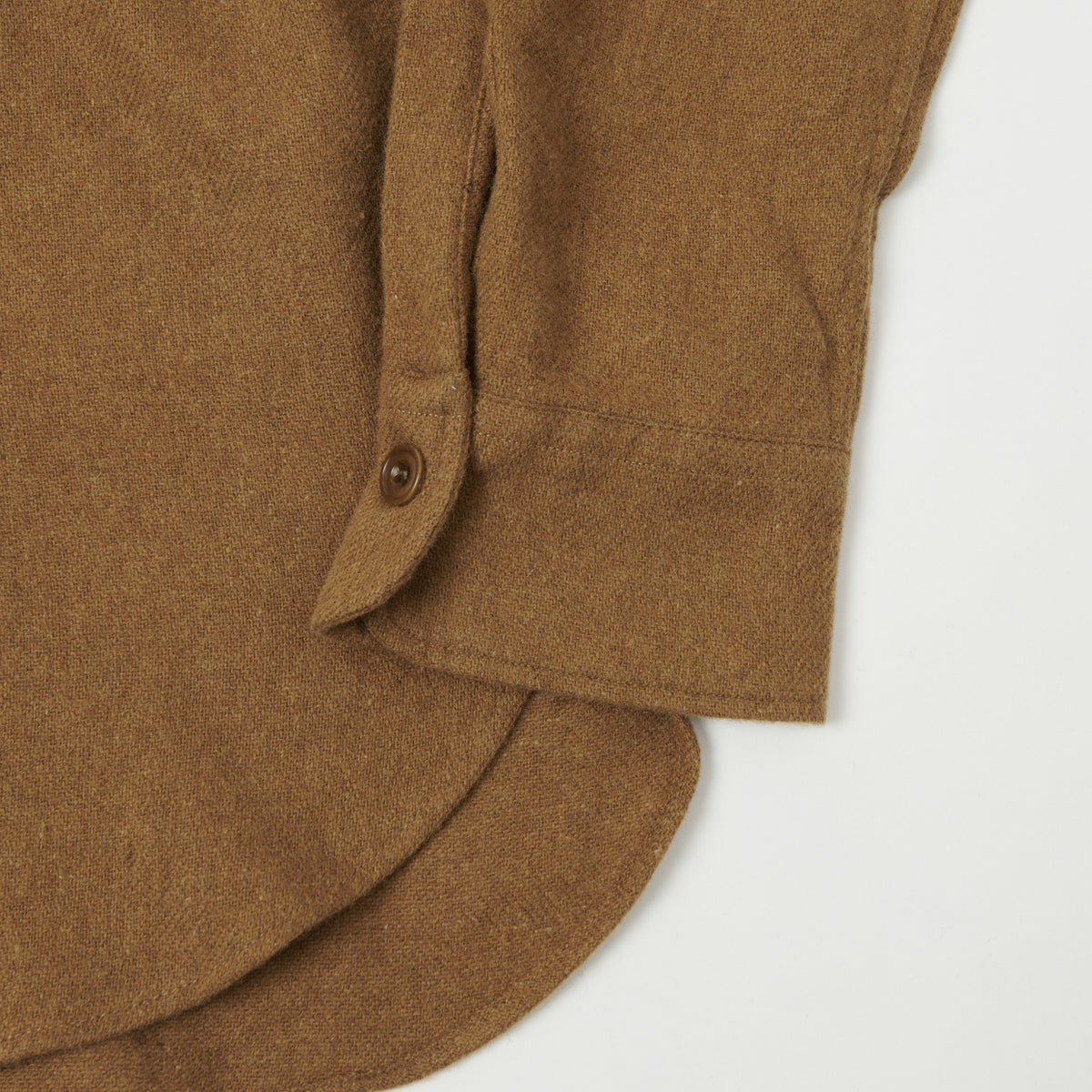 Hartford 'Percey' Wool Shirt - Brown