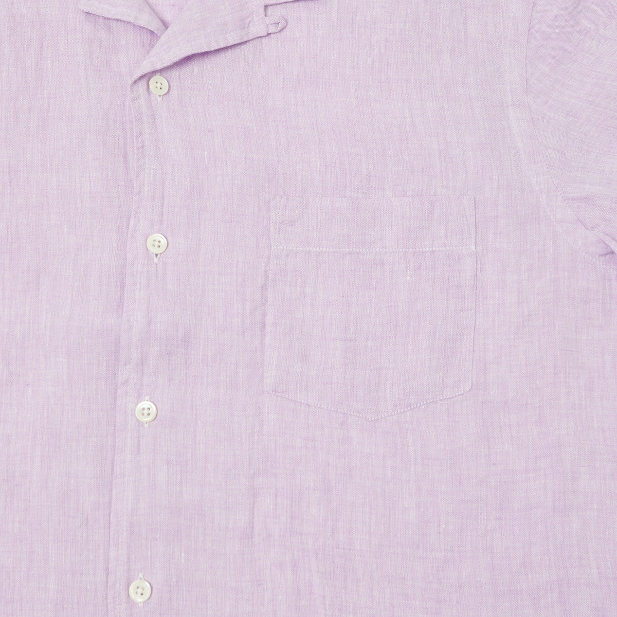 Hartford 'Palm' Camp Collar Linen Shirt - Violet