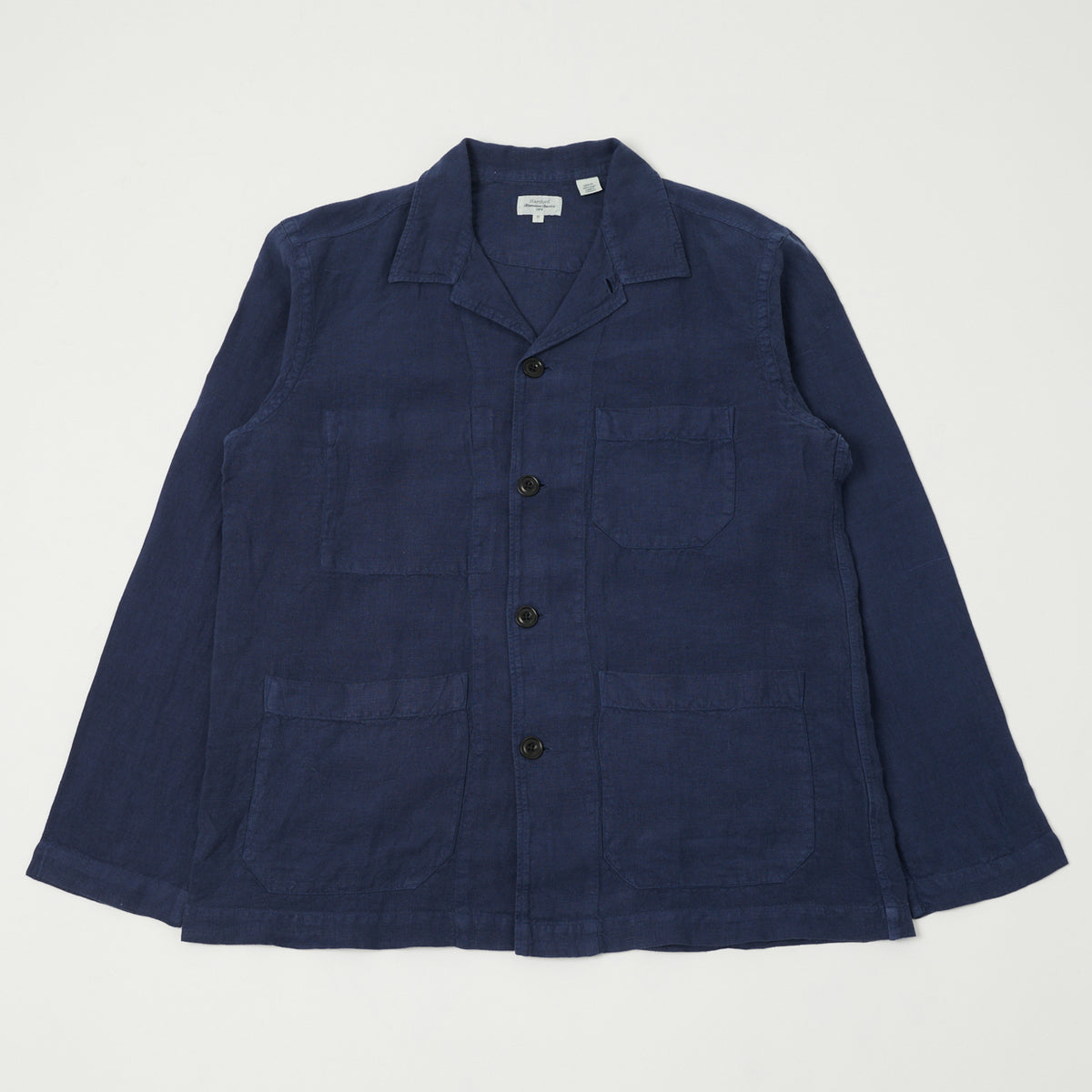 Hartford 'Perry Pat' Linen Work Jacket - Indigo