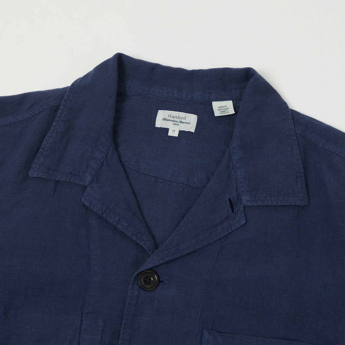Hartford 'Perry Pat' Linen Work Jacket - Indigo