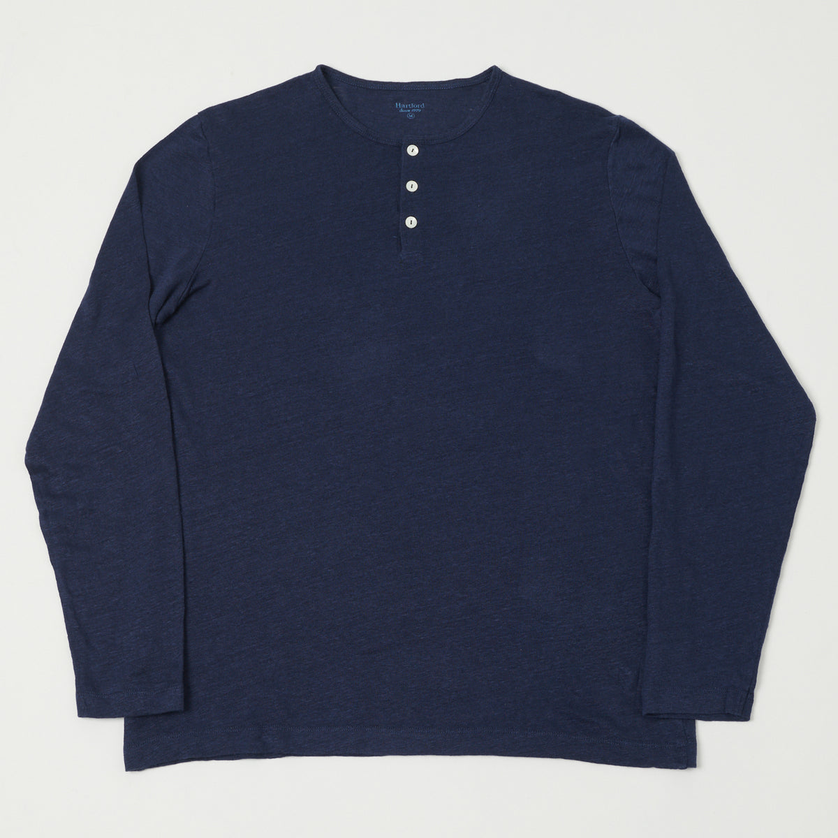Hartford Linen Henley - Indigo