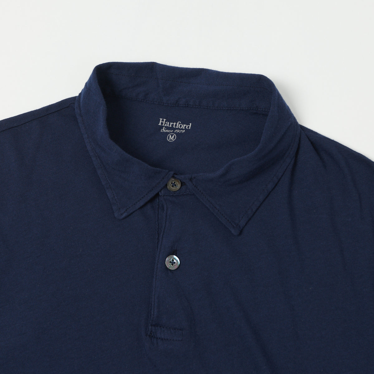 Hartford Lightweight Jersey Polo Shirt - Navy