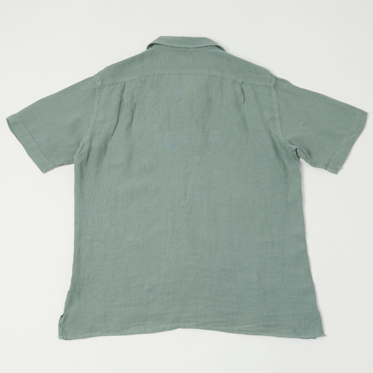 Hartford 'Palm' Camp Collar Linen Shirt - Cactus