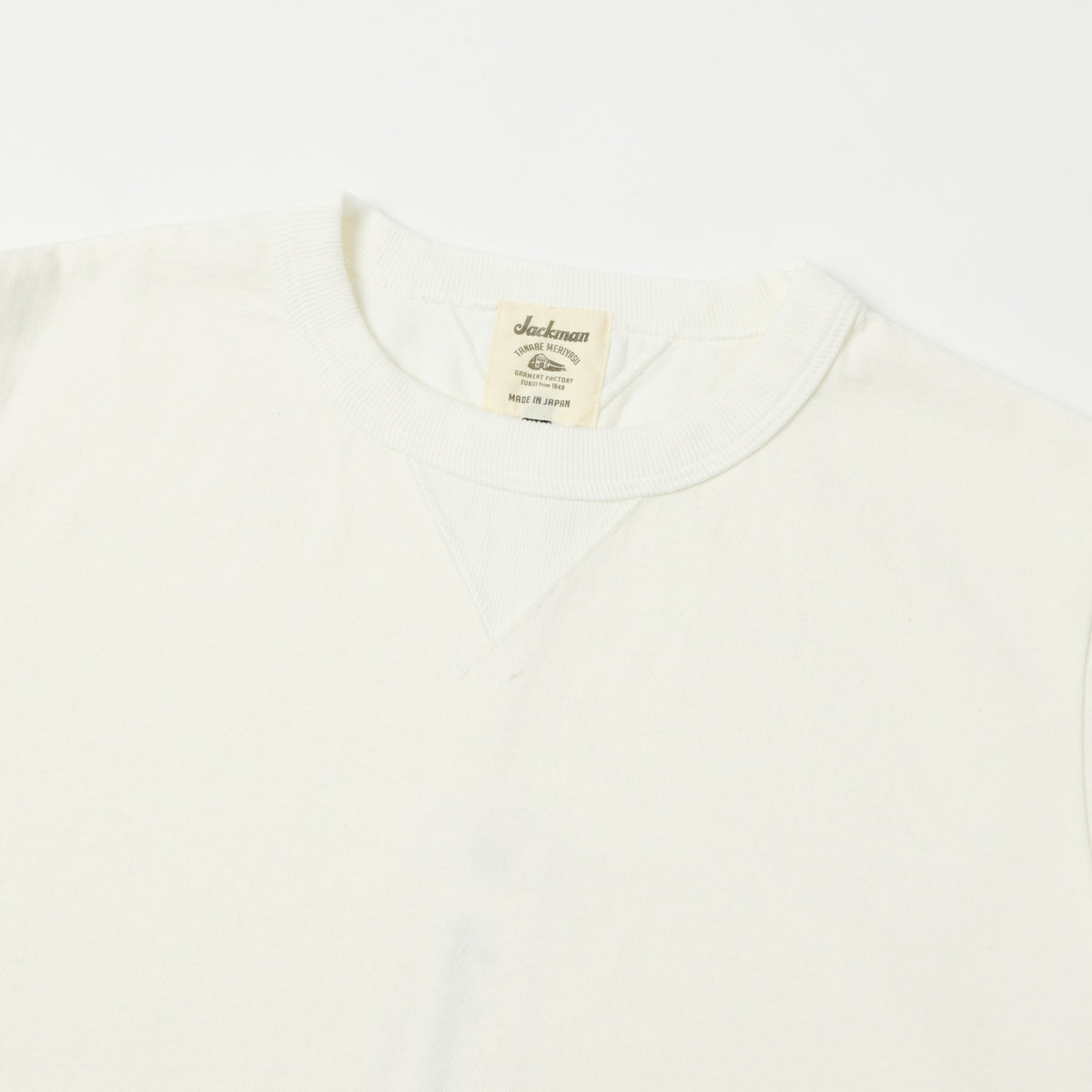 Jackman Dotsume Rib T-Shirt - Off White