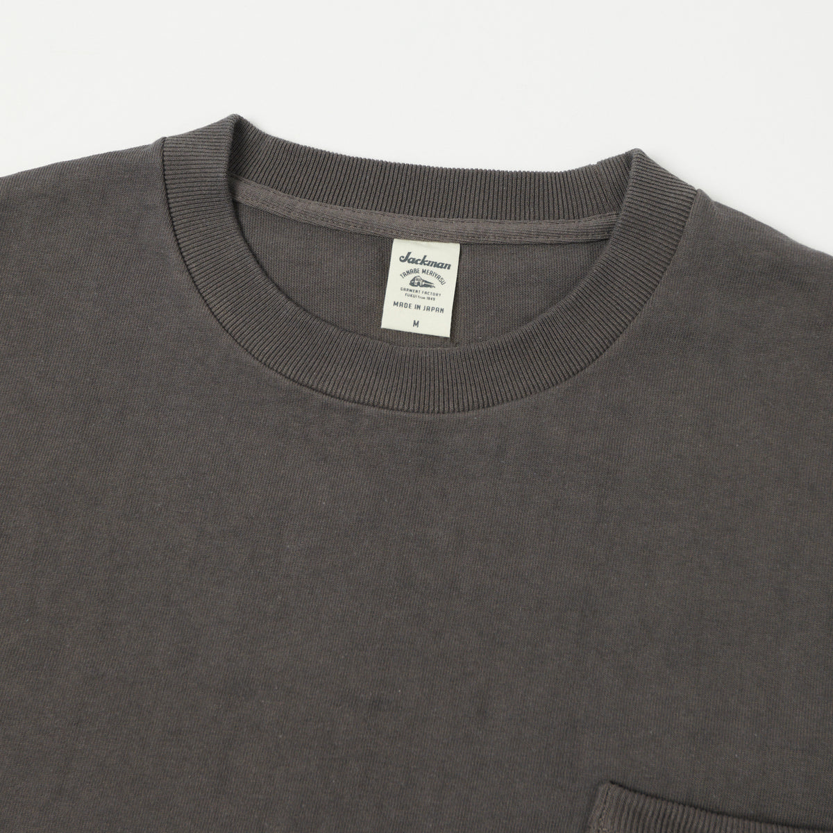 Jackman Dotsume Pocket T-Shirt - Gunmetal