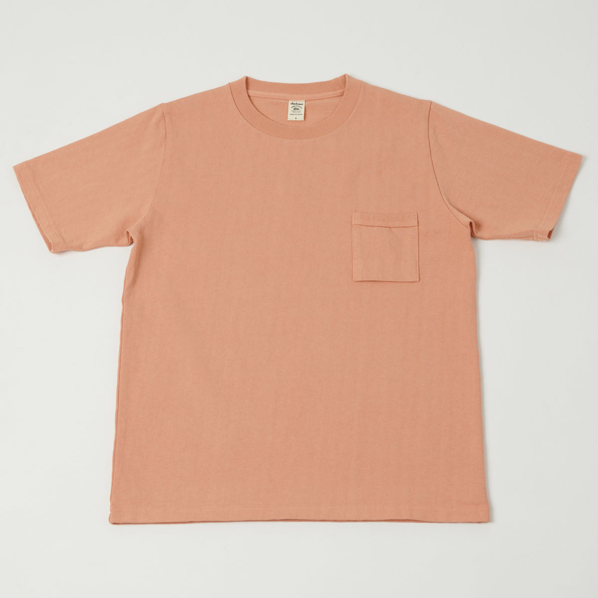 Jackman Dotsume Pocket T-Shirt - Coral
