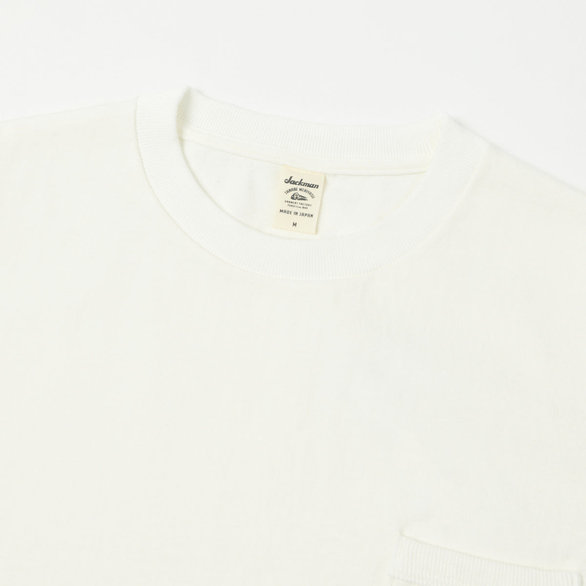 Jackman Dotsume Pocket T-Shirt - Off White