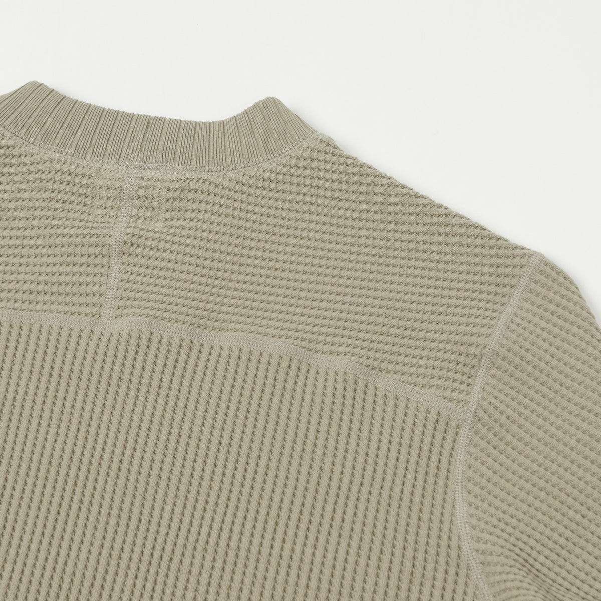 Jackman Midneck Waffle Sweatshirt - Shadow Khaki