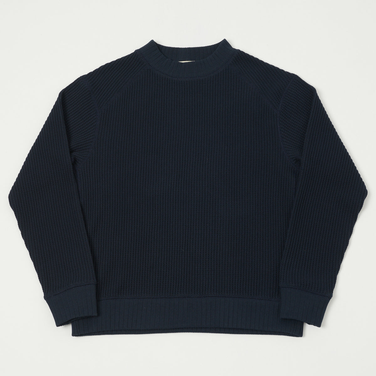 Jackman Midneck Waffle Sweatshirt - Dark Navy