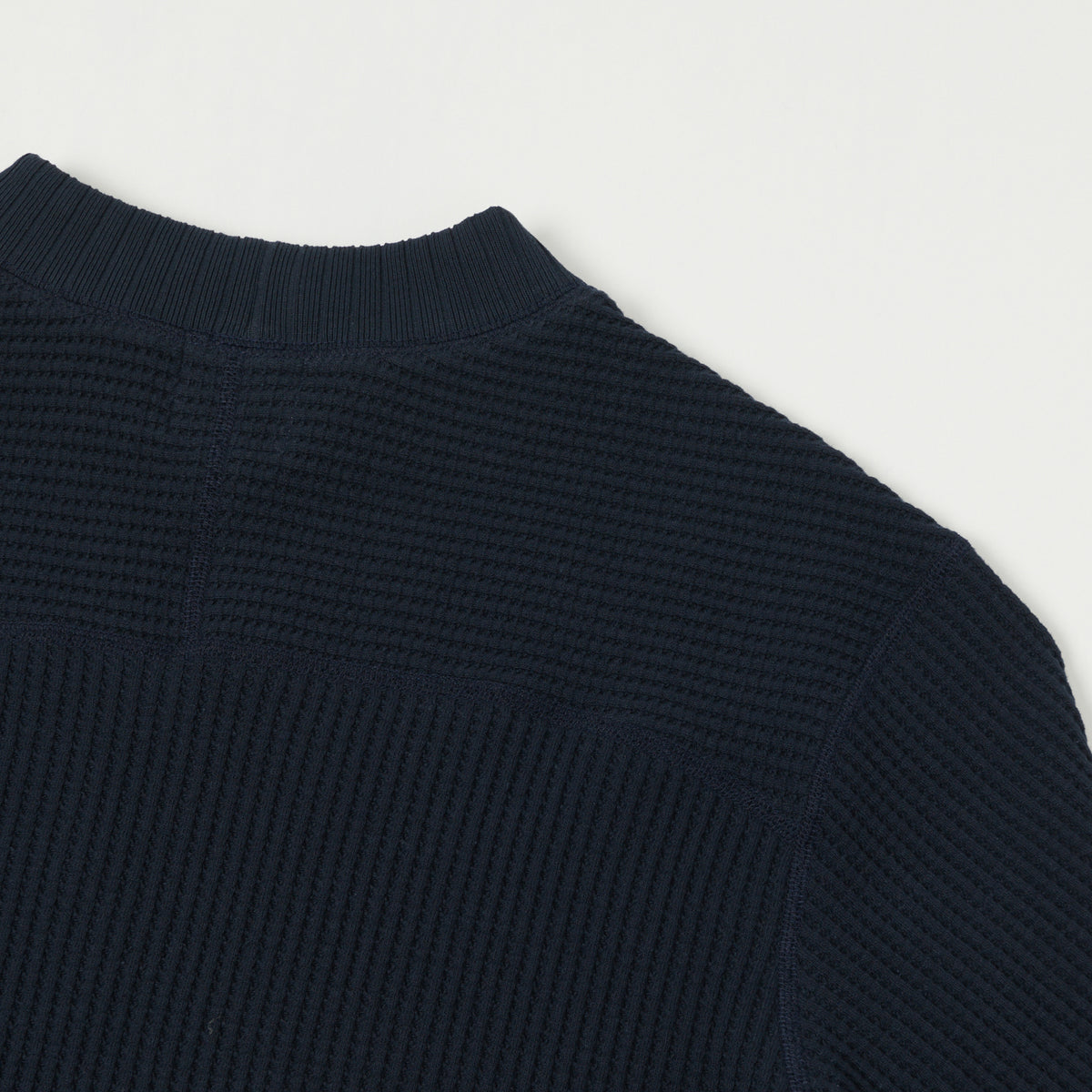 Jackman Midneck Waffle Sweatshirt - Dark Navy