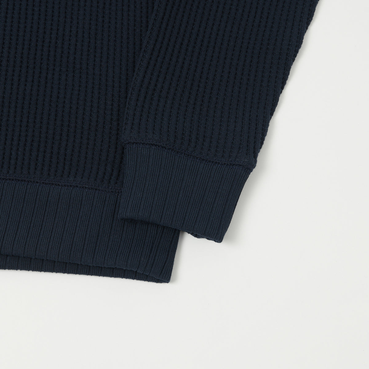 Jackman Midneck Waffle Sweatshirt - Dark Navy