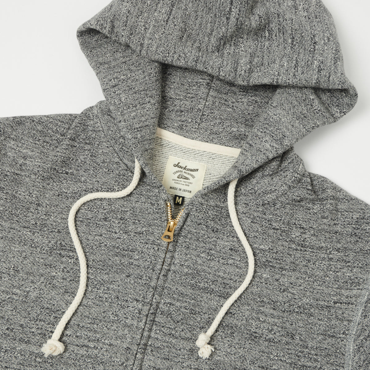 Jackman GG Zip Trough Sweat Parka - Charcoal