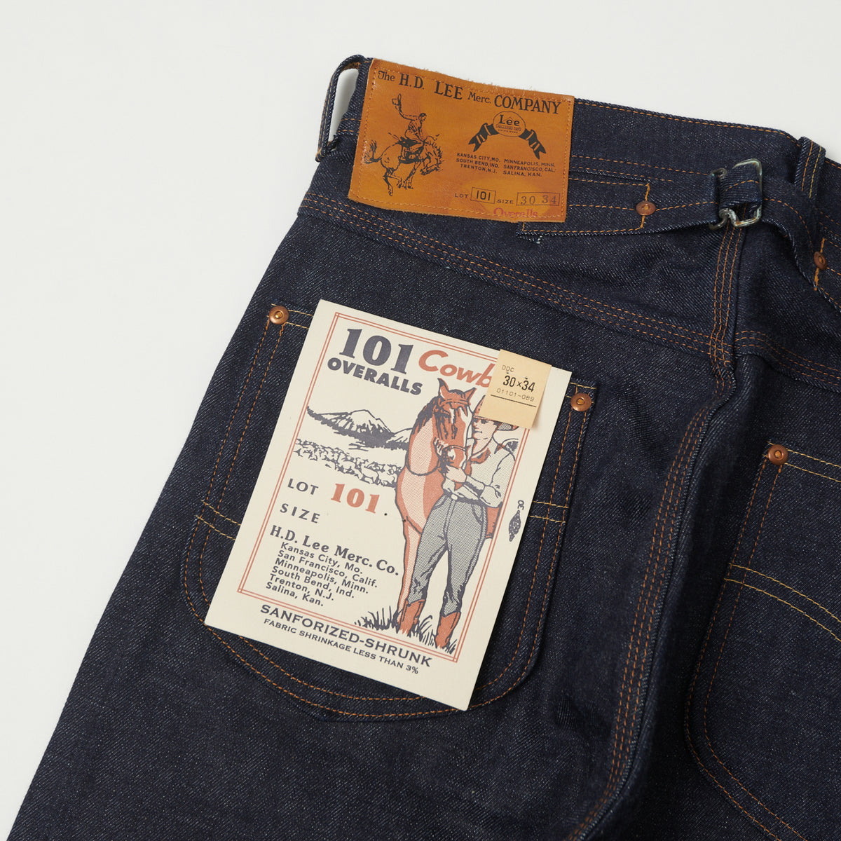 Lee Archives 'Cowboy' 101 Jeans - Raw