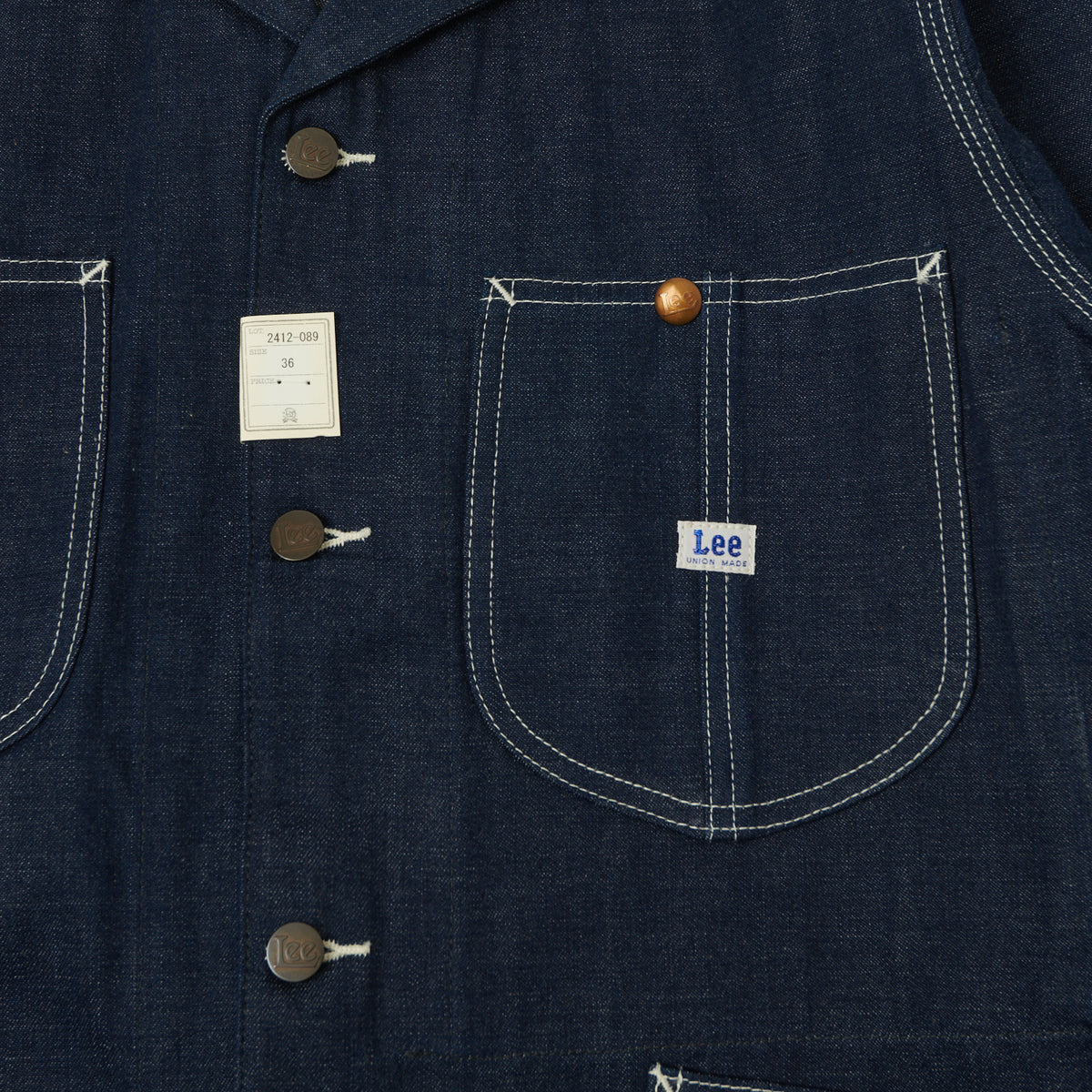 Lee Archives 1949 'Loco' Denim Coverall Jacket - Raw