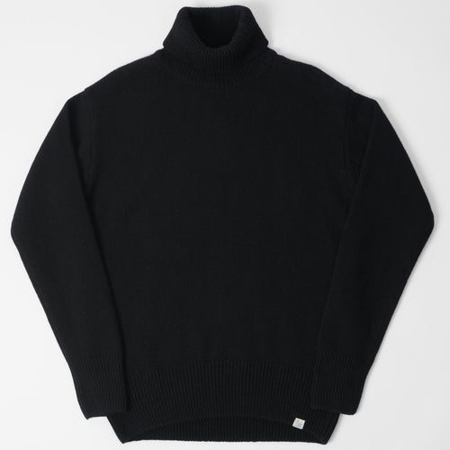 Merz b. Schwanen Wool Cashmere Knit Trutleneck - Deep Black