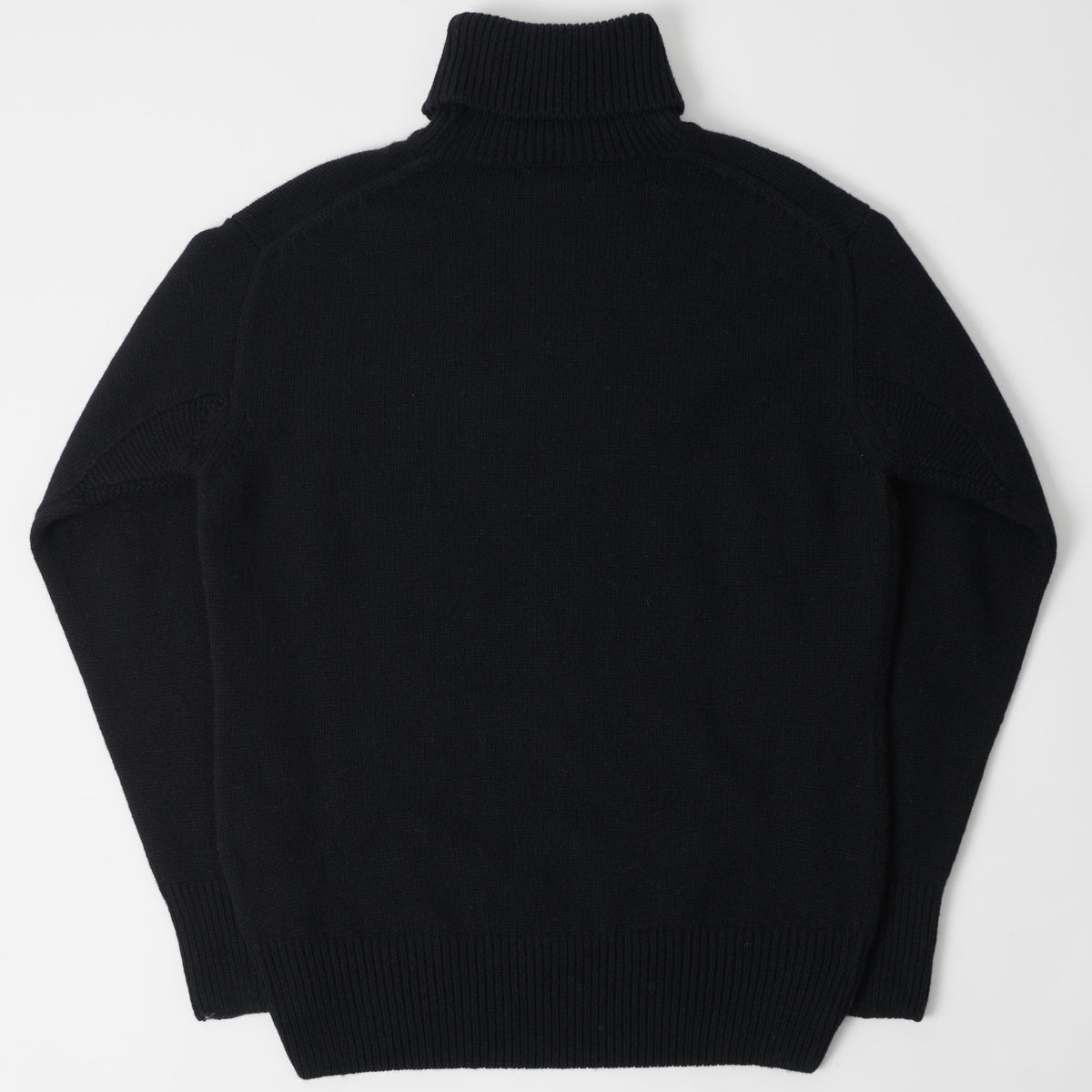 Merz b. Schwanen Wool Cashmere Knit Trutleneck - Deep Black