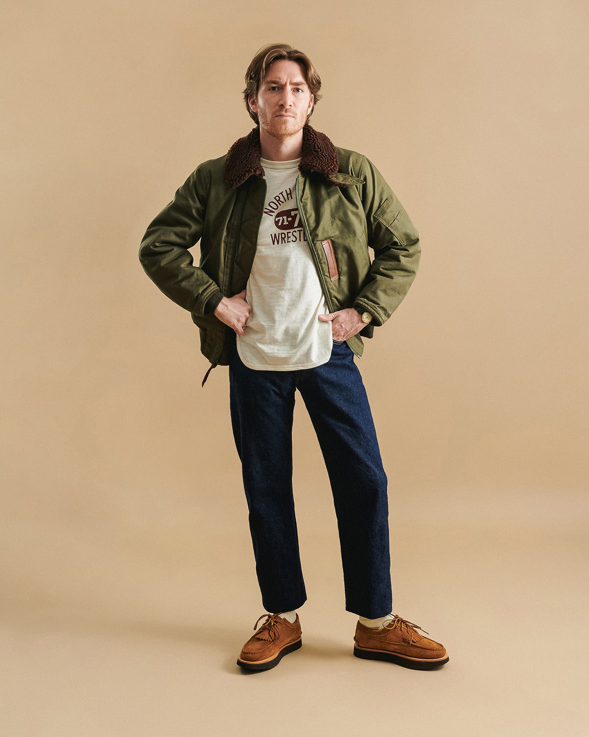 Yuketen Blucher Rocker w/ Kiltie Shoe - FO G Brown