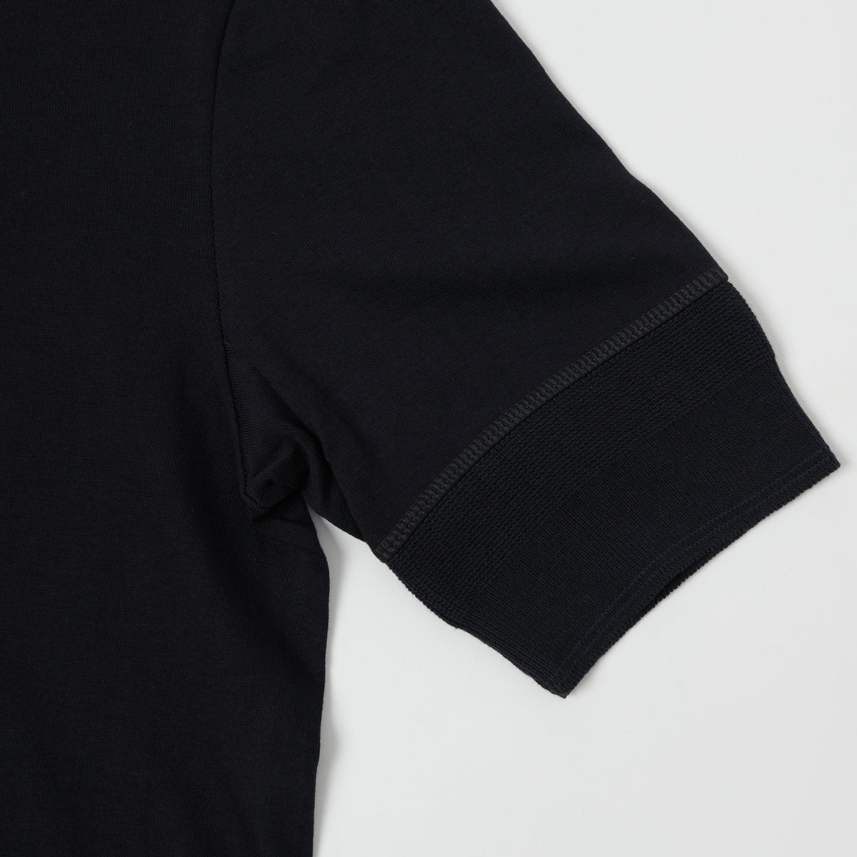 Merz b. Schwanen 'The Originals' 207 Short Sleeve Henley - Charcoal