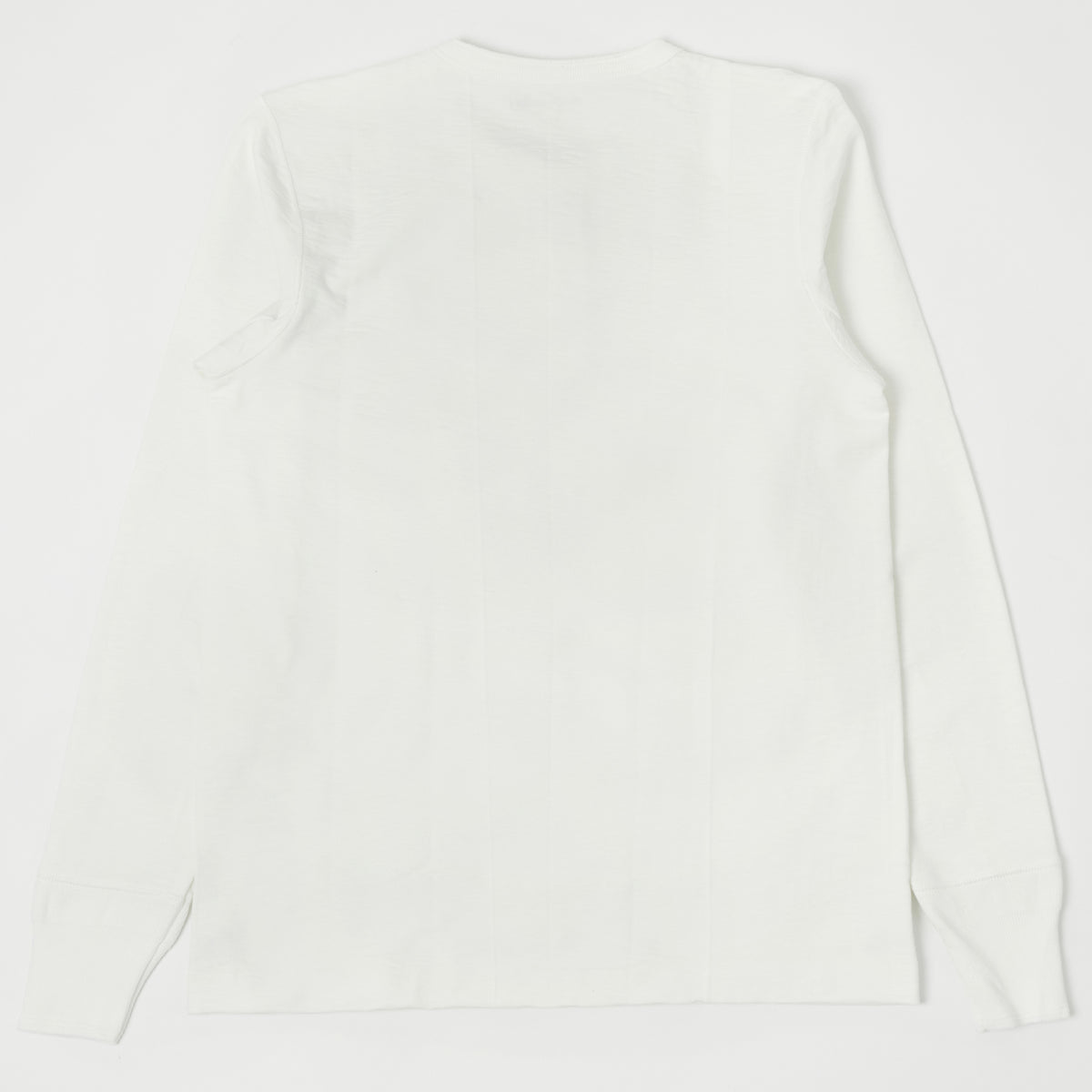 Merz b. Schwanen 'The Originals' 2S04 Heavyweight Long Sleeve Henley - White