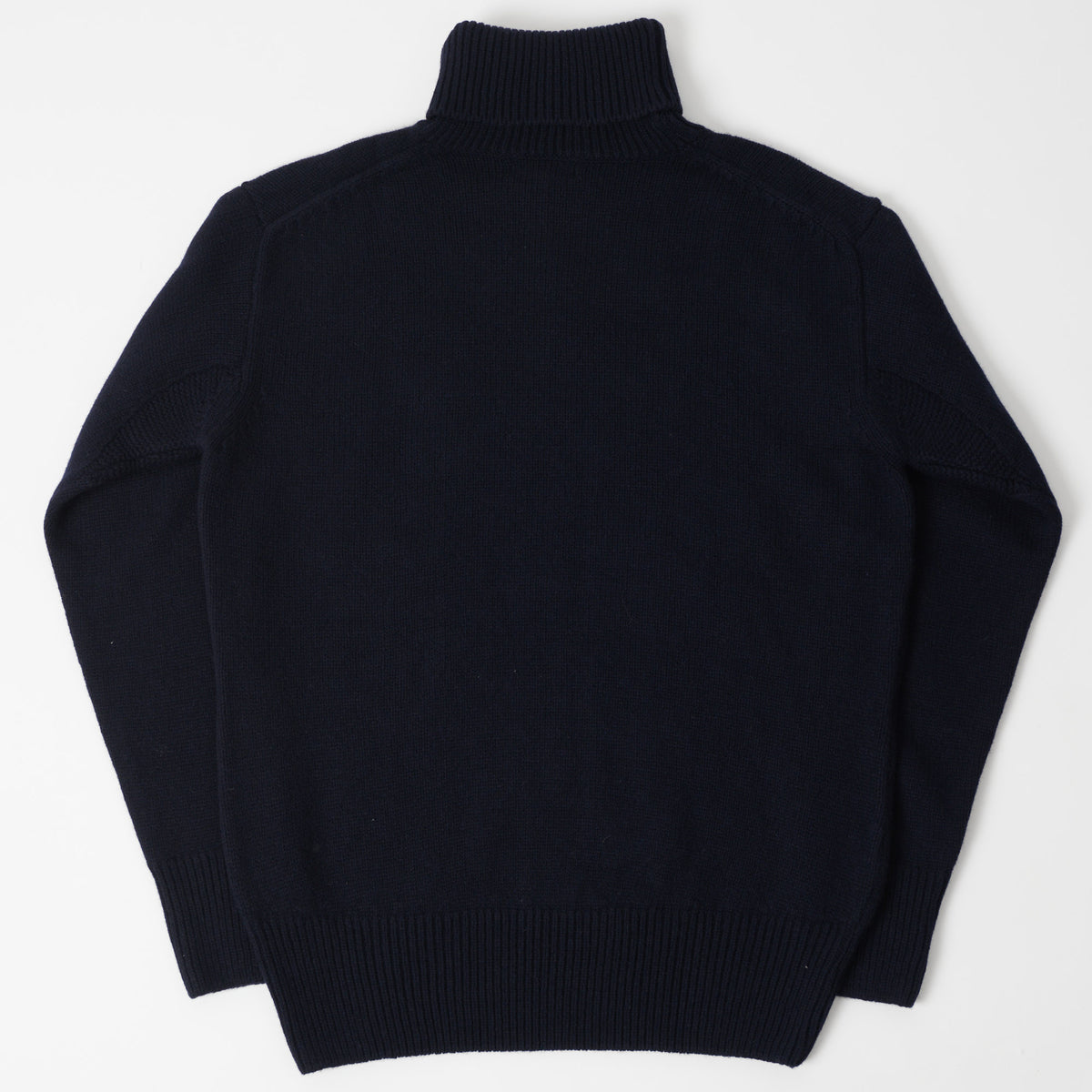 Merz b. Schwanen Wool Cashmere Knit Turtleneck - Dark Navy