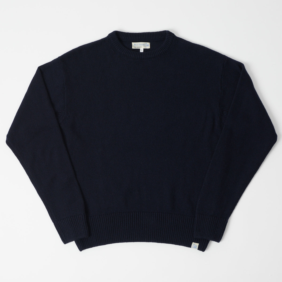 Merz b. Schwanen Recycled Cashmere Pullover - Dark Navy