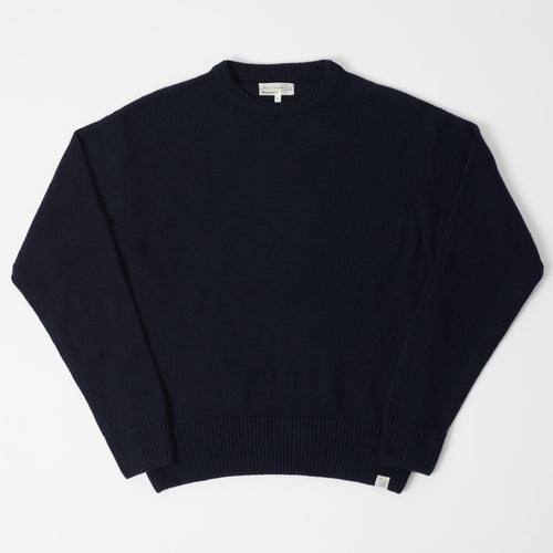 Merz b. Schwanen Recycled Cashmere Pullover - Dark Navy
