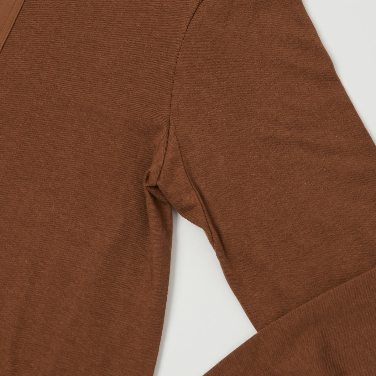 Merz b. Schwanen 'The Originals' 102 Loopwheel Henley Shirt - Tan