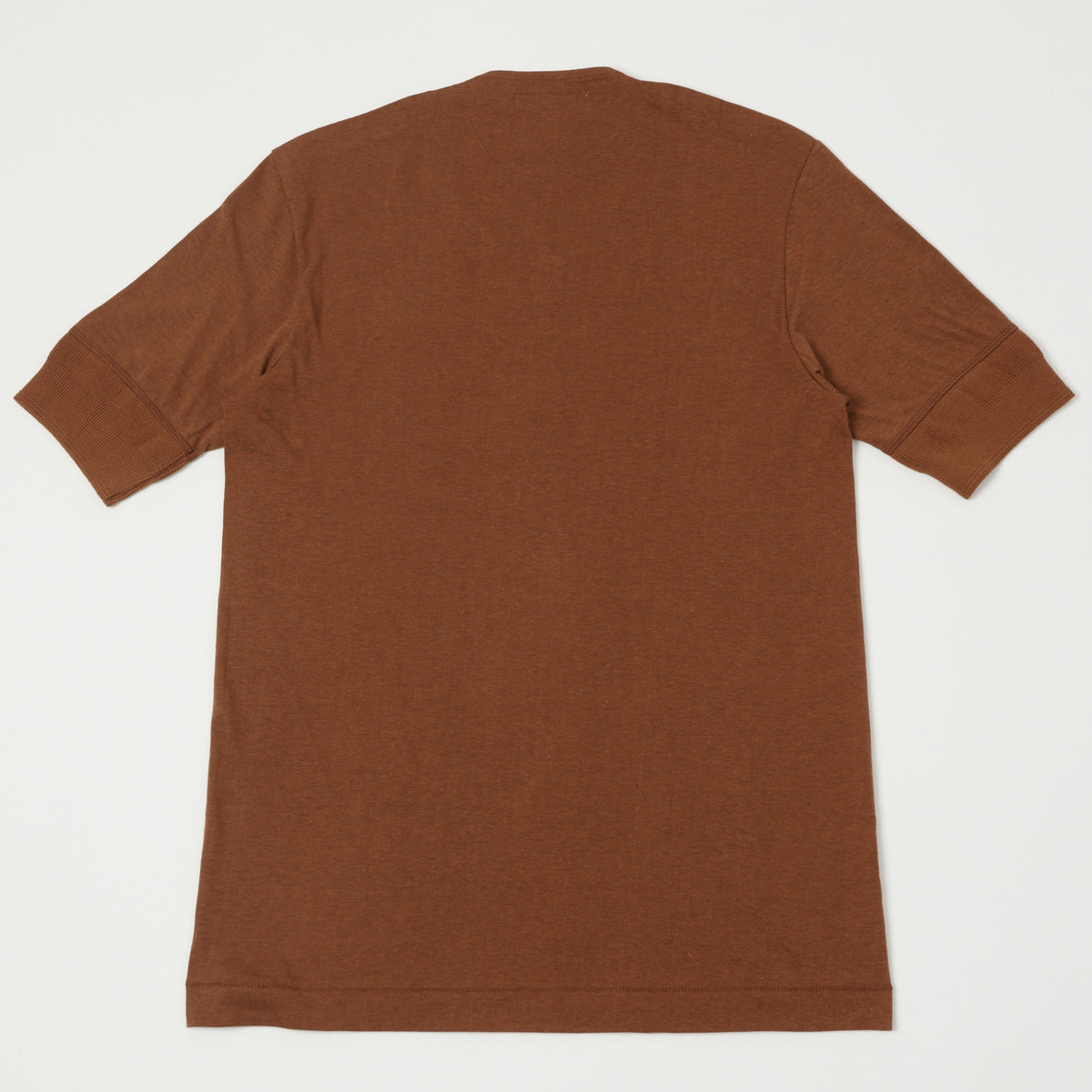 Merz b. Schwanen 'The Originals' 103 Lightweight Short Sleeve Henley - Tan
