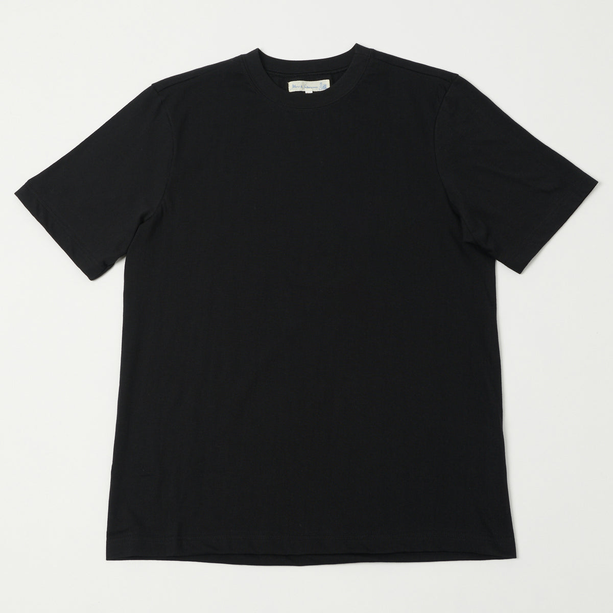 Merz b. Schwanen 'The Originals' 1940s Relaxed Lightweight T-Shirt - Deep Black