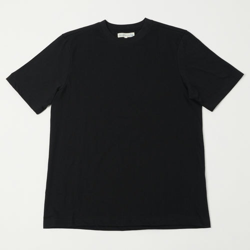Merz b. Schwanen 'The Originals' 1940s Relaxed Lightweight T-Shirt - Deep Black