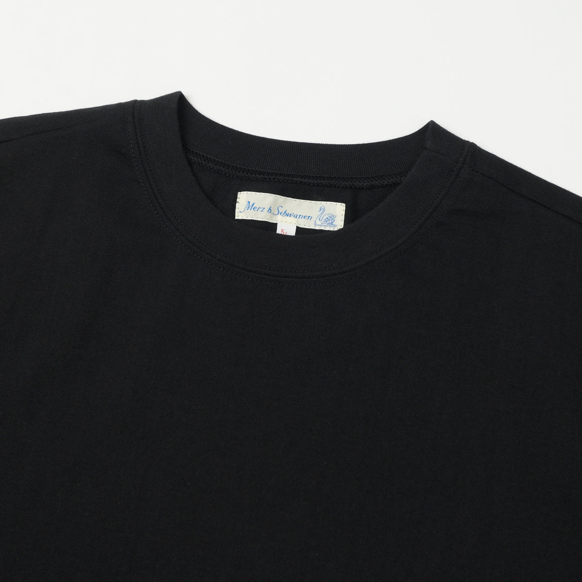 Merz b. Schwanen 'The Originals' 1940s Relaxed Lightweight T-Shirt - Deep Black