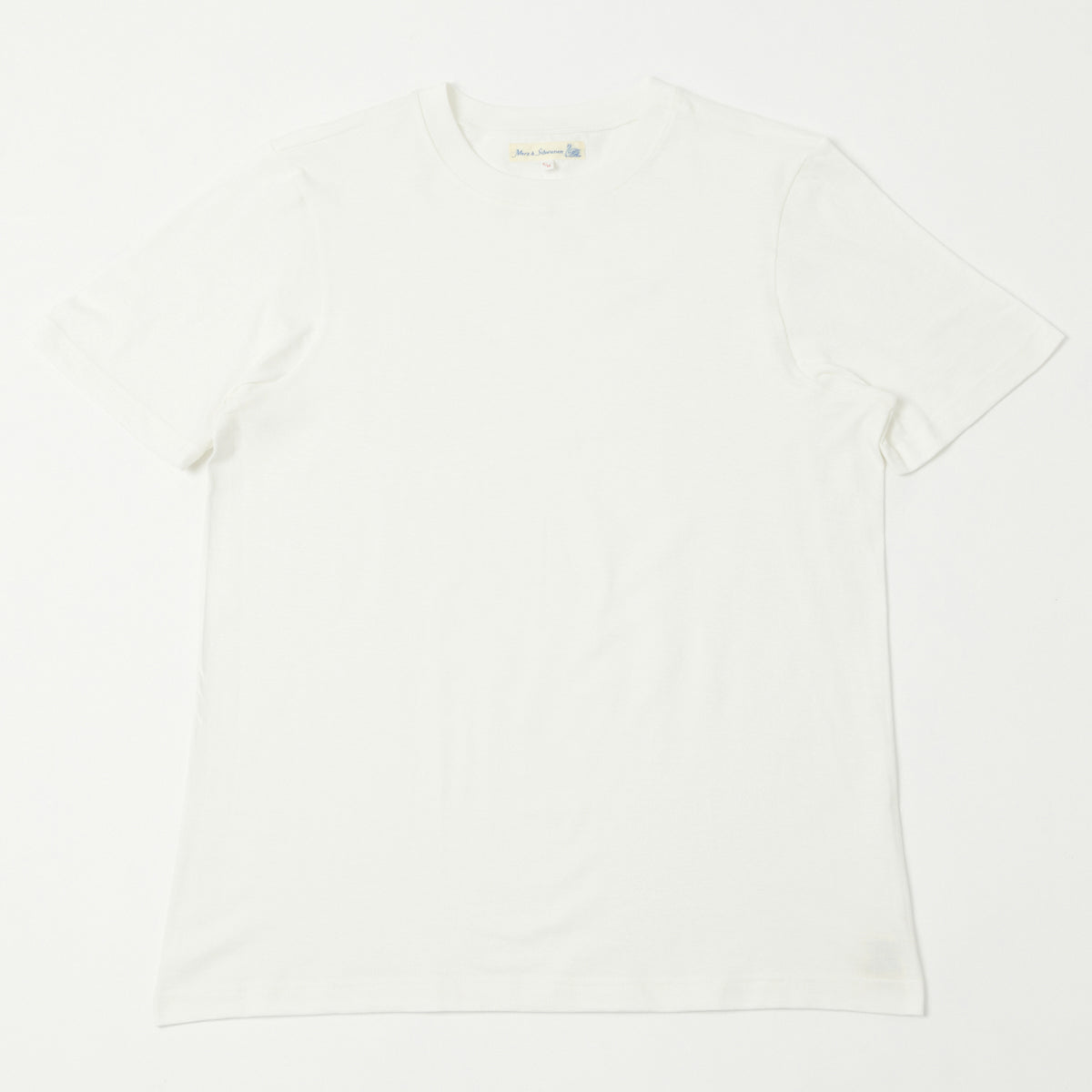 Merz b. Schwanen 'The Originals' 1940s Relaxed Lightweight T-Shirt - White