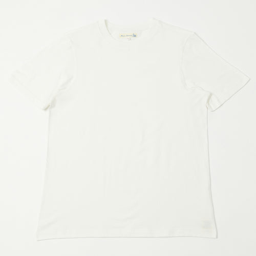 Merz b. Schwanen 'The Originals' 1940s Relaxed Lightweight T-Shirt - White