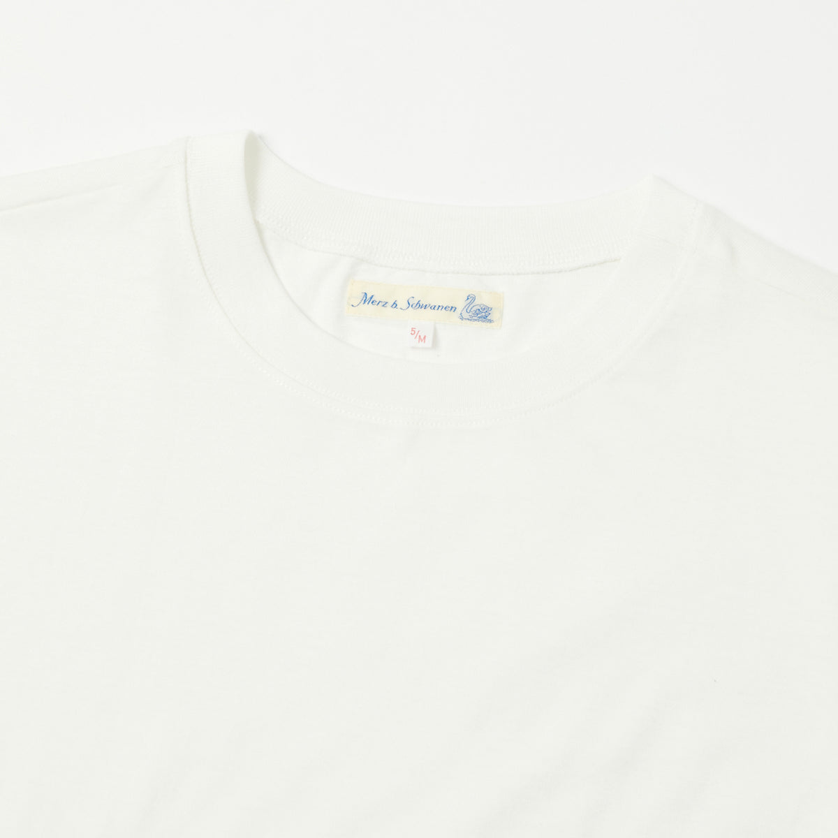 Merz b. Schwanen 'The Originals' 1940s Relaxed Lightweight T-Shirt - White