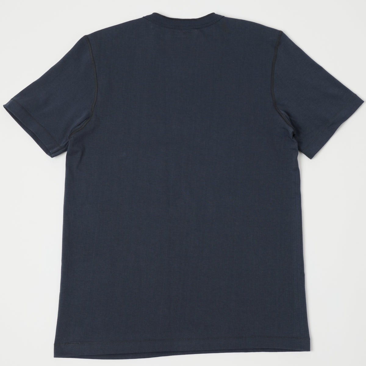 Merz b. Schwanen 'The Originals' 204SL Short Sleeve Henley - Navy