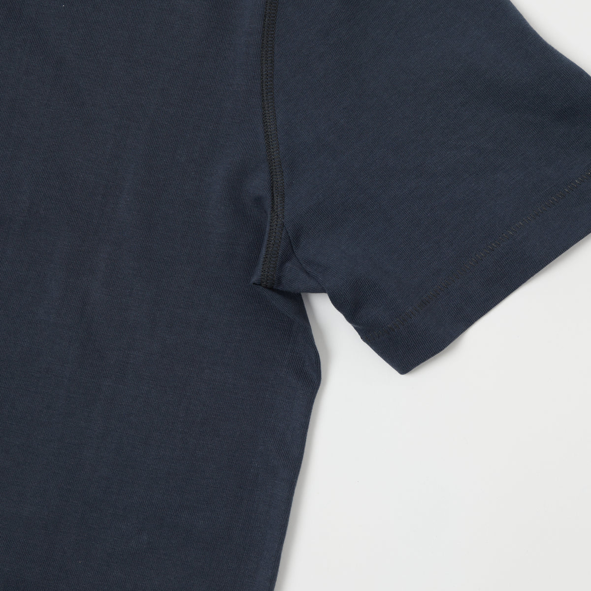 Merz b. Schwanen 'The Originals' 204SL Short Sleeve Henley - Navy