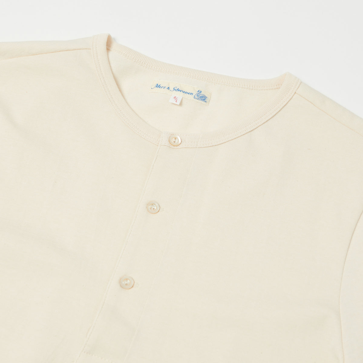 Merz b. Schwanen 'The Originals' 206 Long Sleeve Henley - Nature