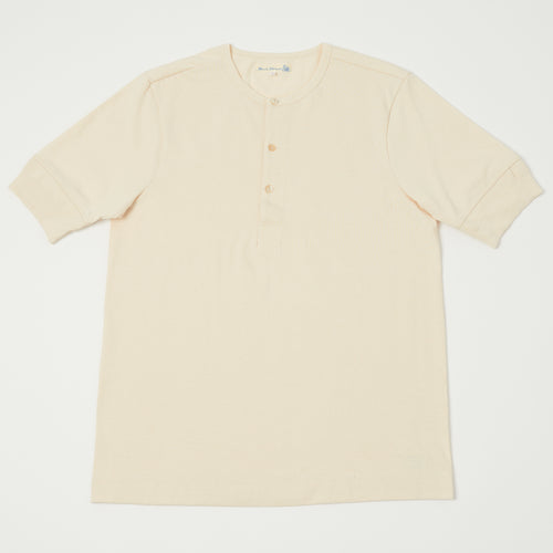 Merz b. Schwanen 'The Originals' 207 Short Sleeve Henley - Nature