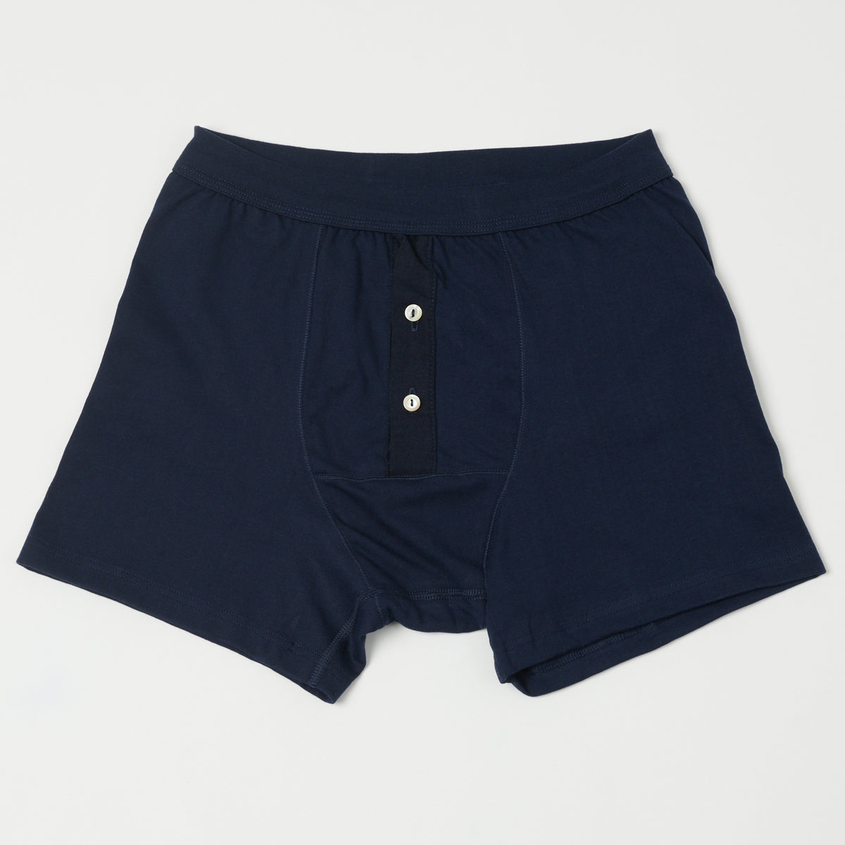 Merz b. Schwanen 'The Originals' 255 Button Fly Boxer Brief - Ink Blue