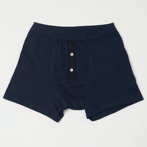 Merz b. Schwanen 'The Originals' 255 Button Fly Boxer Brief - Ink Blue