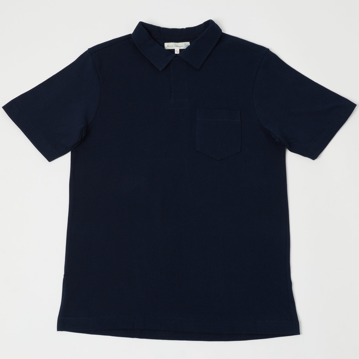 Merz b. Schwanen 'The Originals' 2PKPL Pocket Polo Shirt - Ink Blue
