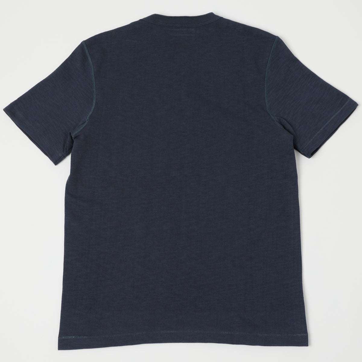 Merz b. Schwanen 'The Originals' 2S04SL Heavyweight Short Sleeve Henley - Navy