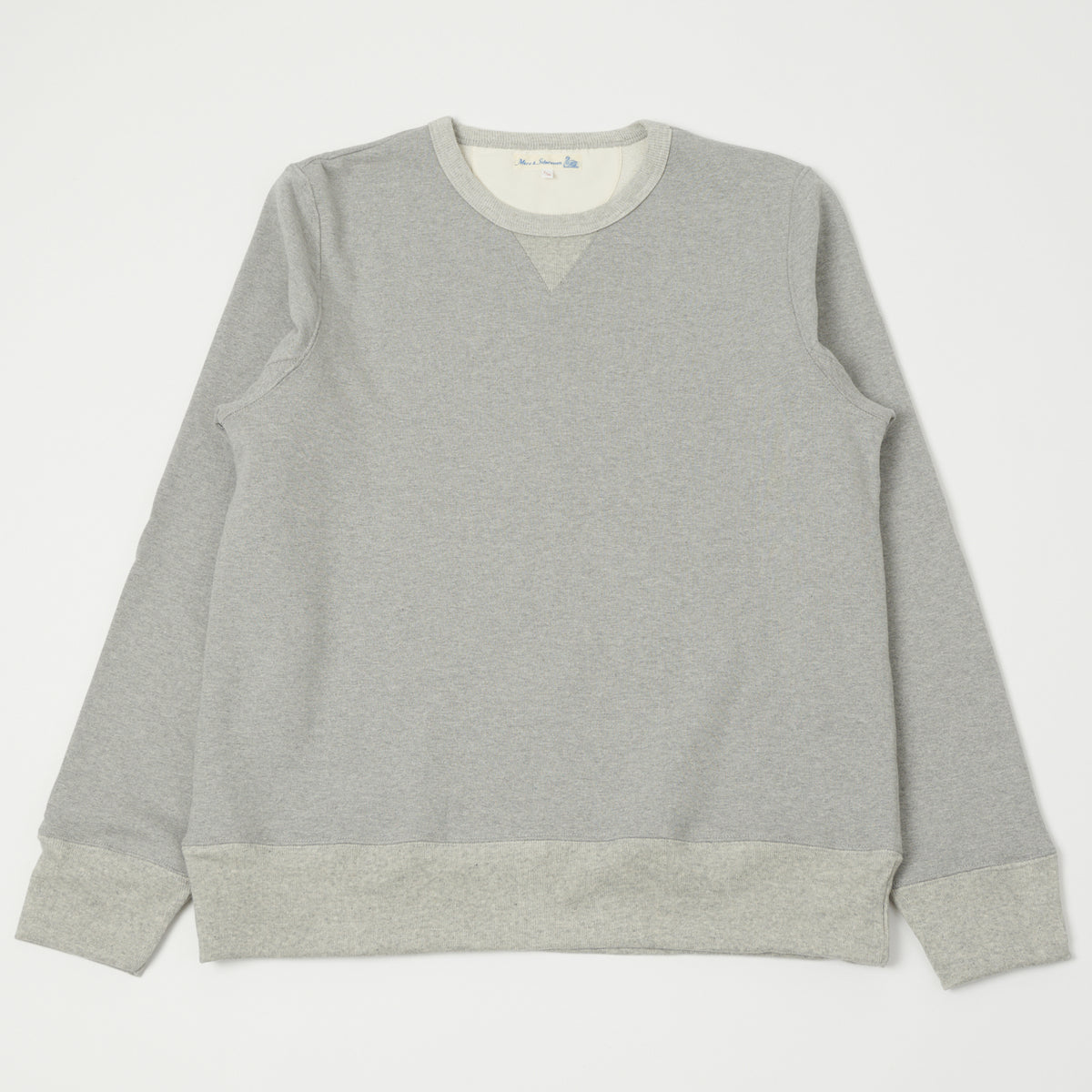 Merz b. Schwanen 'The Originals' 3S48 Heavyweight Sweatshirt - Grey Melange