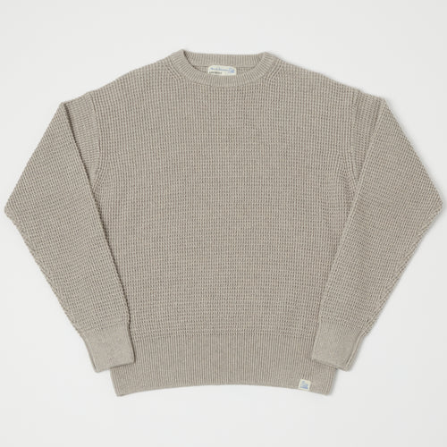 Merz b. Schwanen Waffle Knit Pullover - Grey Melange